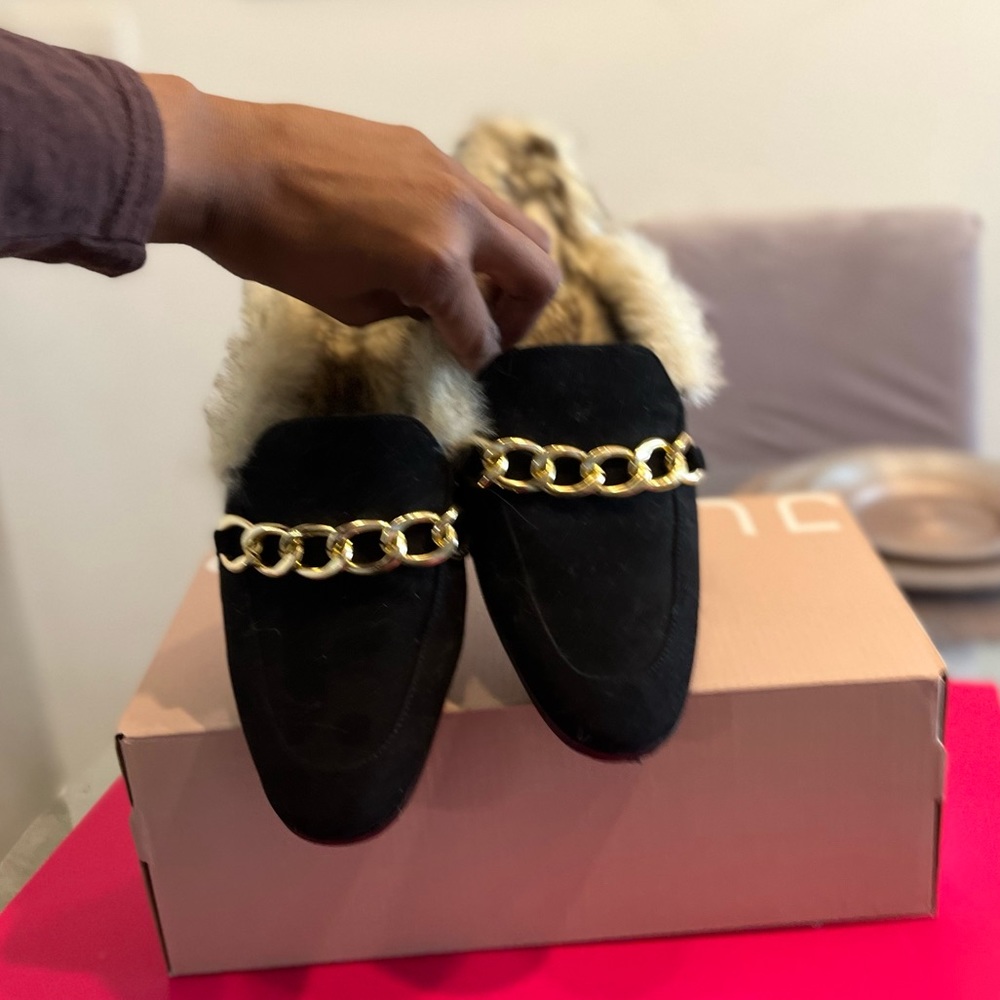 Suede Mules